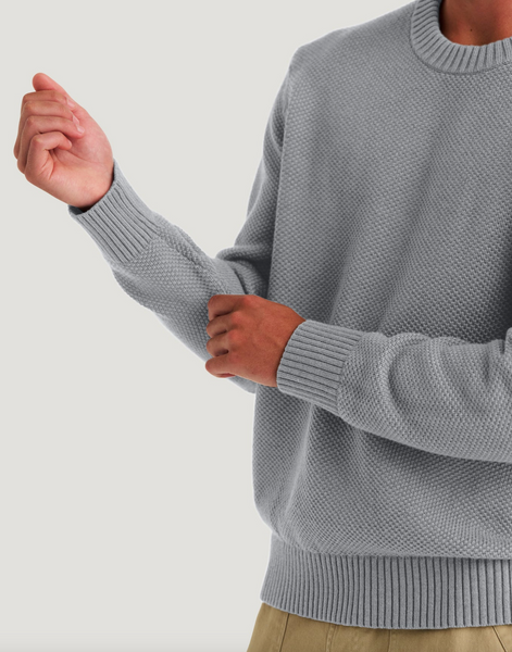 Men's Coastloom Crew Sweater - Heather Light Grey