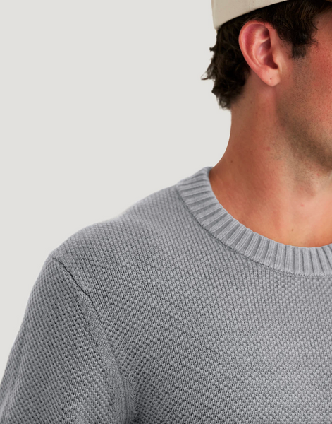 Men's Coastloom Crew Sweater - Heather Light Grey