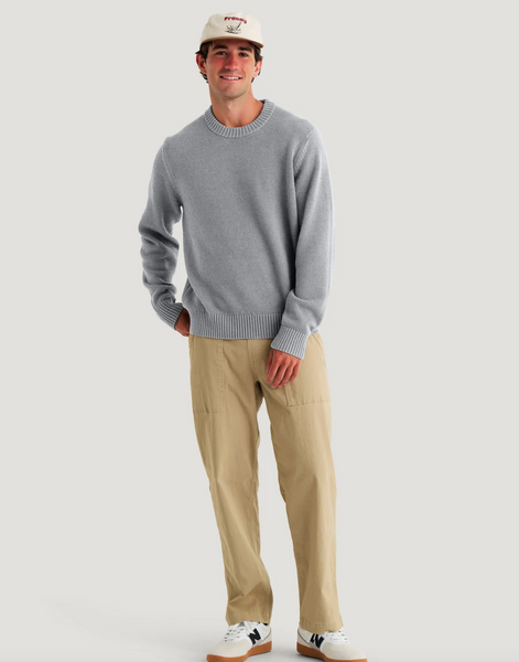 Men's Coastloom Crew Sweater - Heather Light Grey