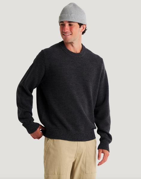 Men's Coastloom Crew Sweater -  Heather Anthracite