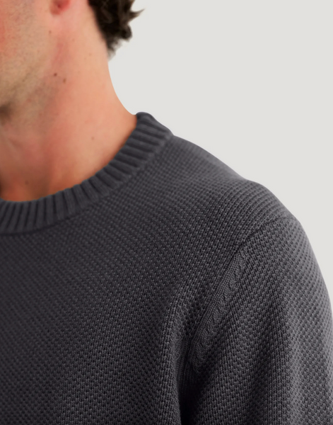 Men's Coastloom Crew Sweater -  Heather Anthracite