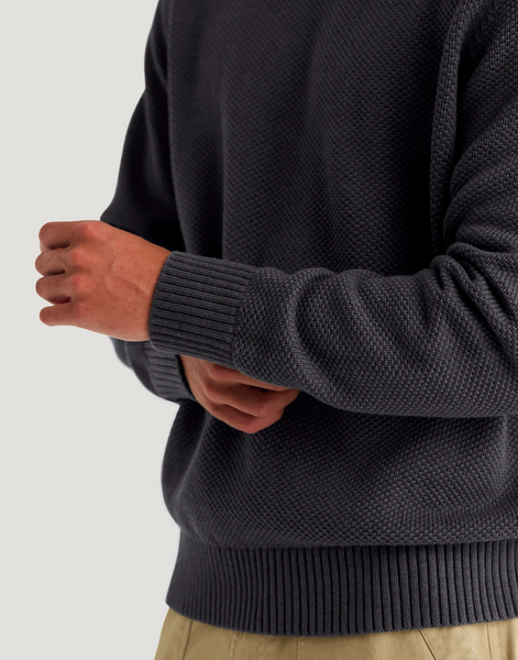 Men's Coastloom Crew Sweater -  Heather Anthracite