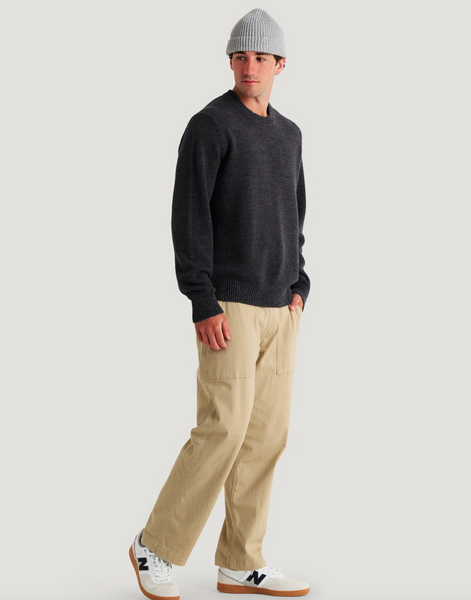 Men's Coastloom Crew Sweater -  Heather Anthracite