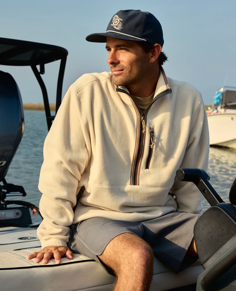 Men's Ashridge Fleece Half Zip - French Oak