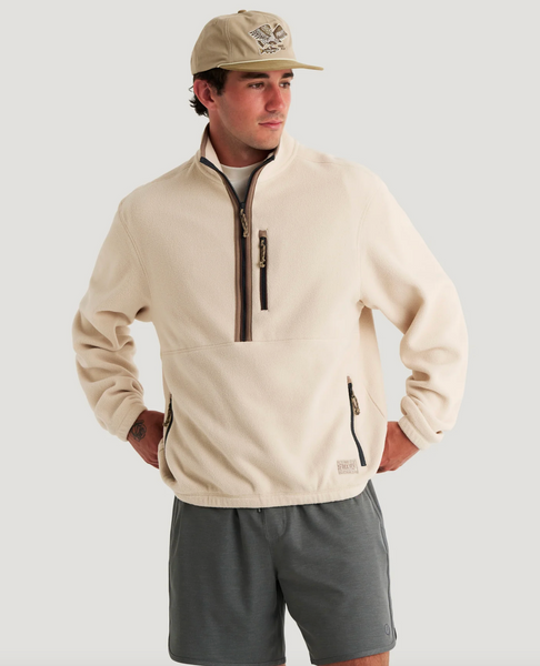 Men's Ashridge Fleece Half Zip - French Oak