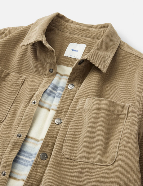 HAROLD CORDUROY SHIRT JACKET - Khaki