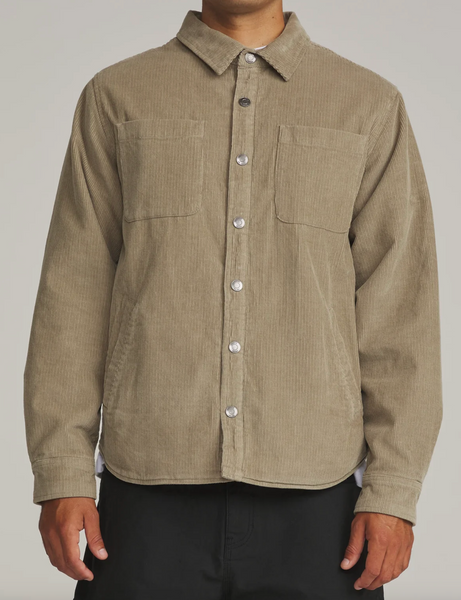 HAROLD CORDUROY SHIRT JACKET - Khaki