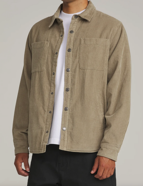 HAROLD CORDUROY SHIRT JACKET - Khaki