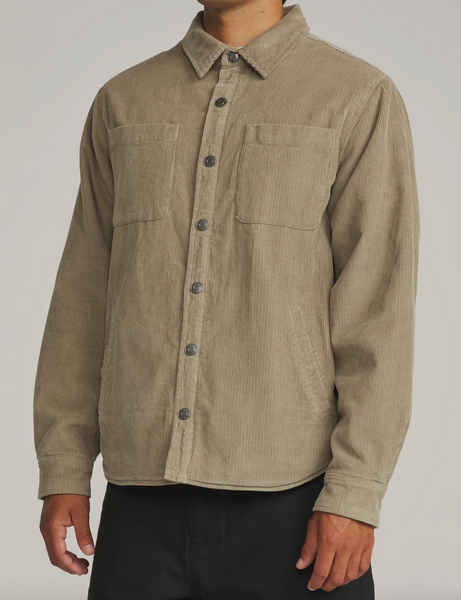 HAROLD CORDUROY SHIRT JACKET - Khaki