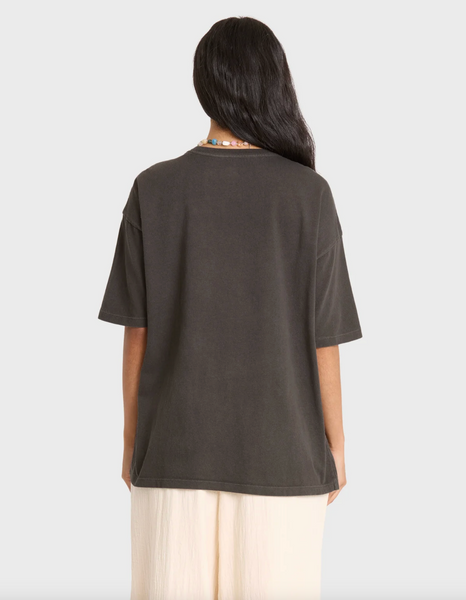 Tropical Filmore Short Sleeve Knit Graphic T-Shirt - Off Black