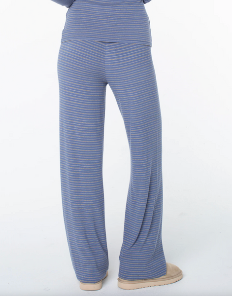 Summer Fling Rib Pant 2 - Wild Wind Print Coastal Stripe