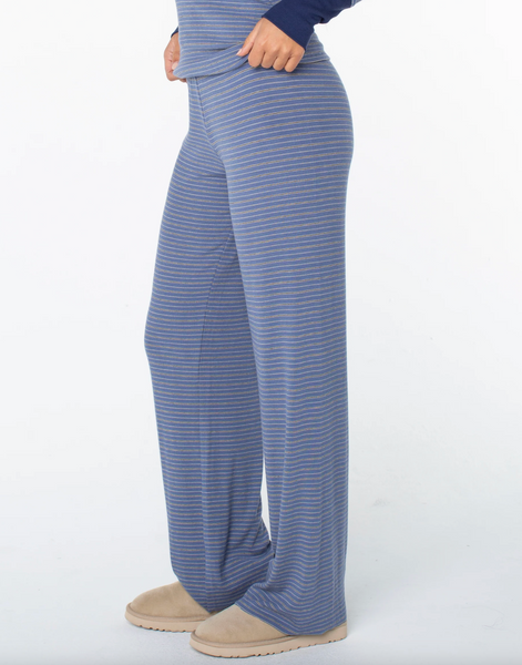Summer Fling Rib Pant 2 - Wild Wind Print Coastal Stripe