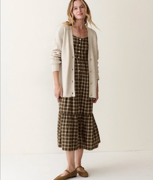 Merino Boyfriend Cardigan - Cream