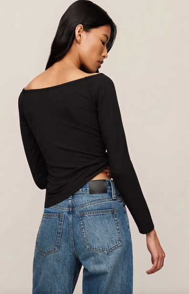Sabrina Second Skin Top - Black