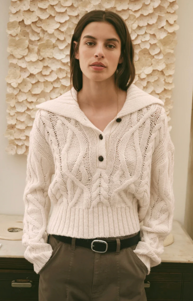 Hartwell Cable Knit Sweater - Sandstone