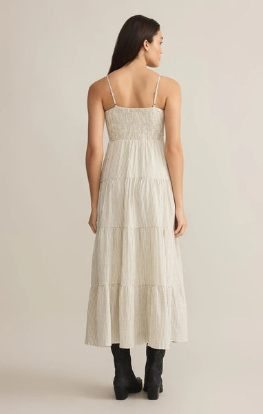 Balos Striped Maxi Dress - Natural