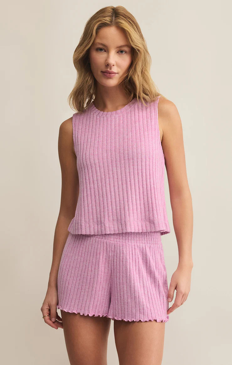 Sloane Rib Tank - Violet Gem