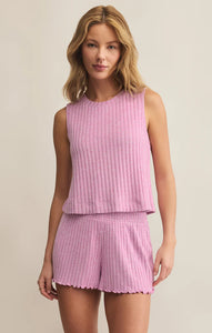 Sloane Rib Tank - Violet Gem