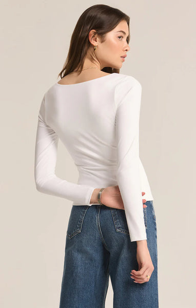 Avala L/S So Smooth Top - White