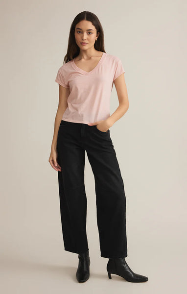 Modern V-Neck Tee - Pink Salt