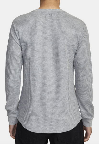 Recession | Day Shift Long Sleeve Thermal Shirt - Grey Noise