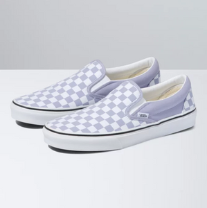 Classic Slip-On - (Checkerboard) Languid Lavender/True White
