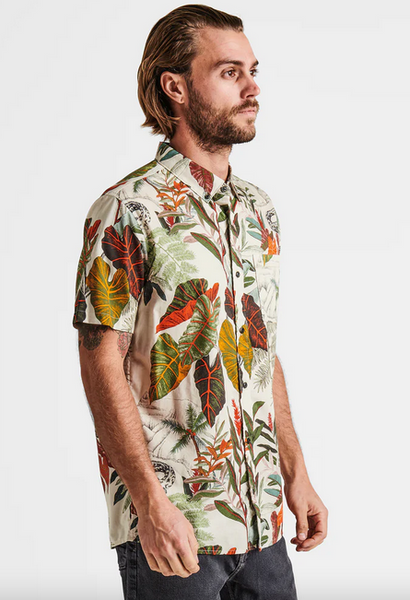 Scholar Button Down Collar Shirt - Lake Vaihiria Bone